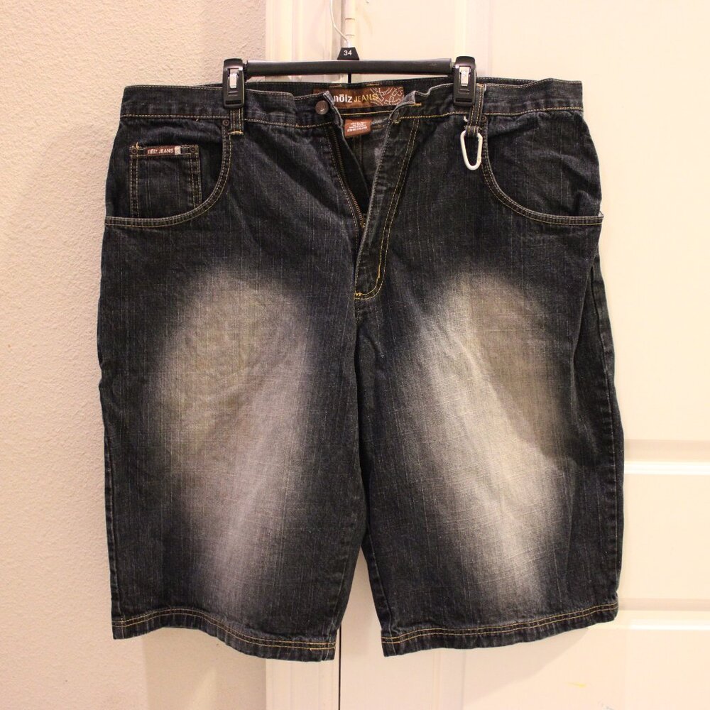 Vintage Noiz Jeans Baggy Distressed Denim Jean Shorts 42 x 15